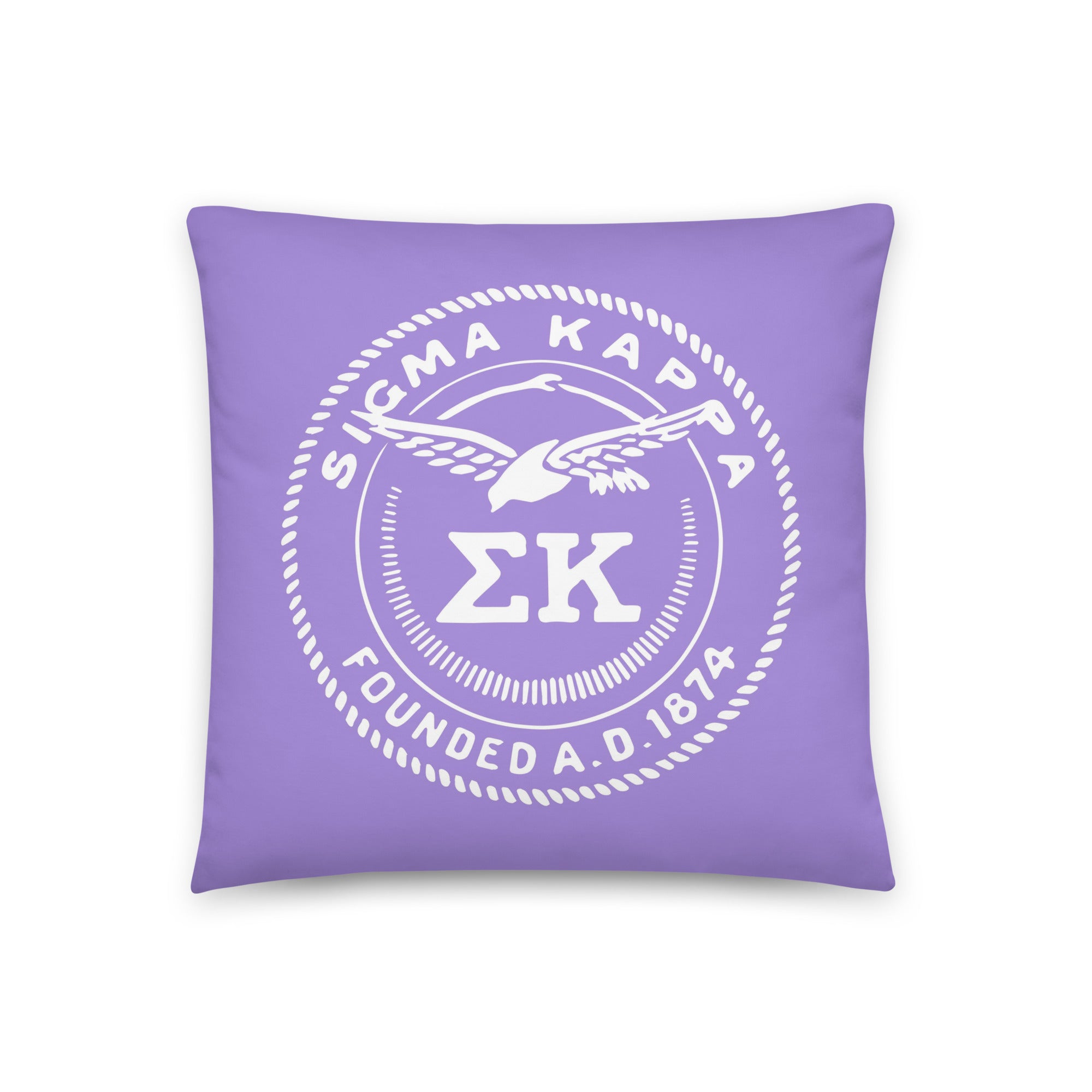 Sigma Kappa 18" Throw Pillow Lavender
