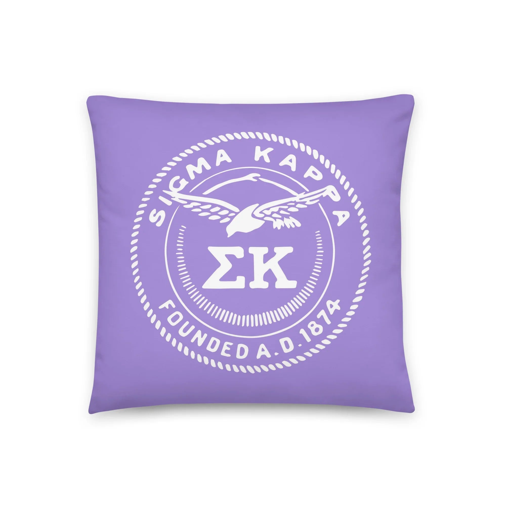 Sigma Kappa 18" Throw Pillow Lavender