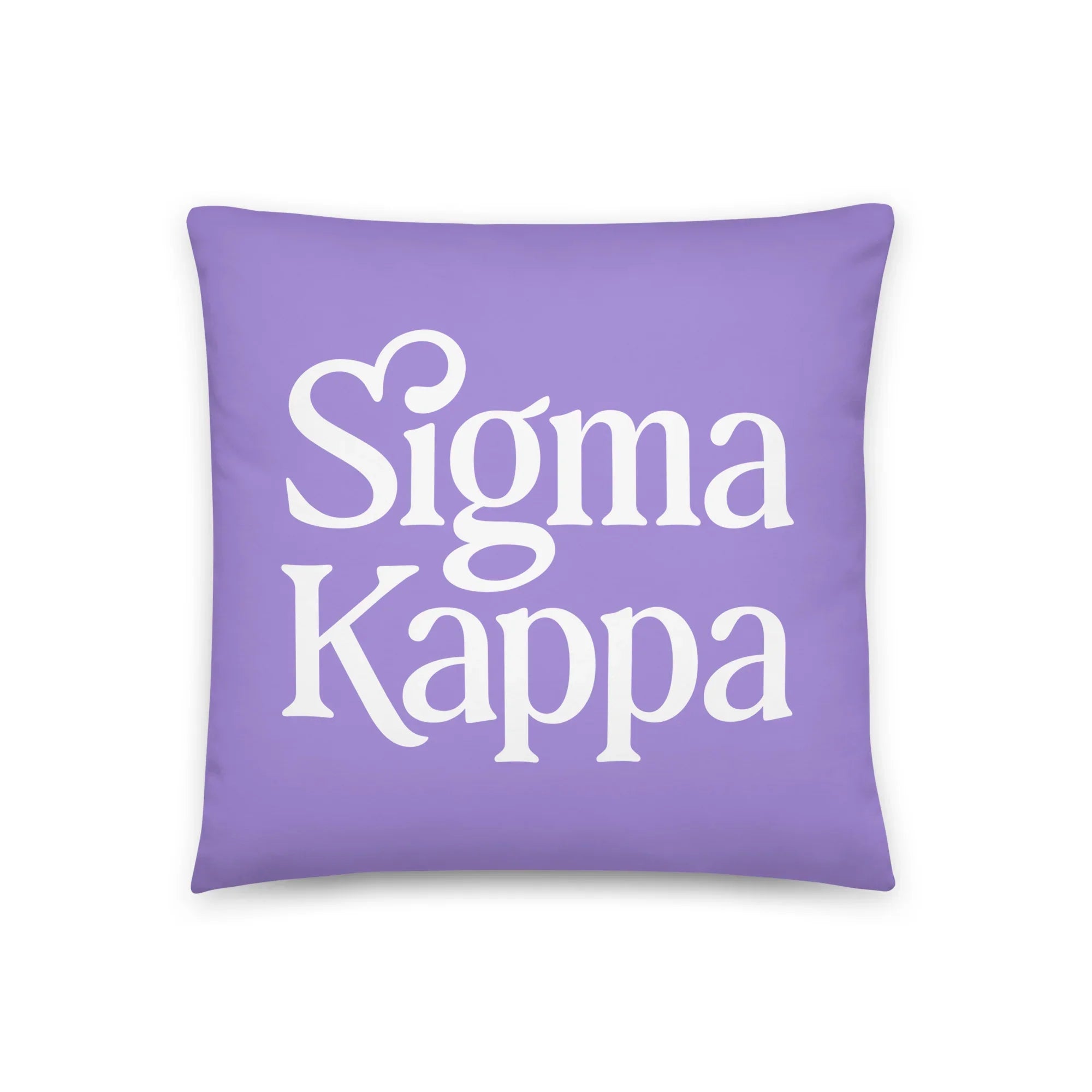 Sigma Kappa 18" Traditional Throw Pillow Lavender