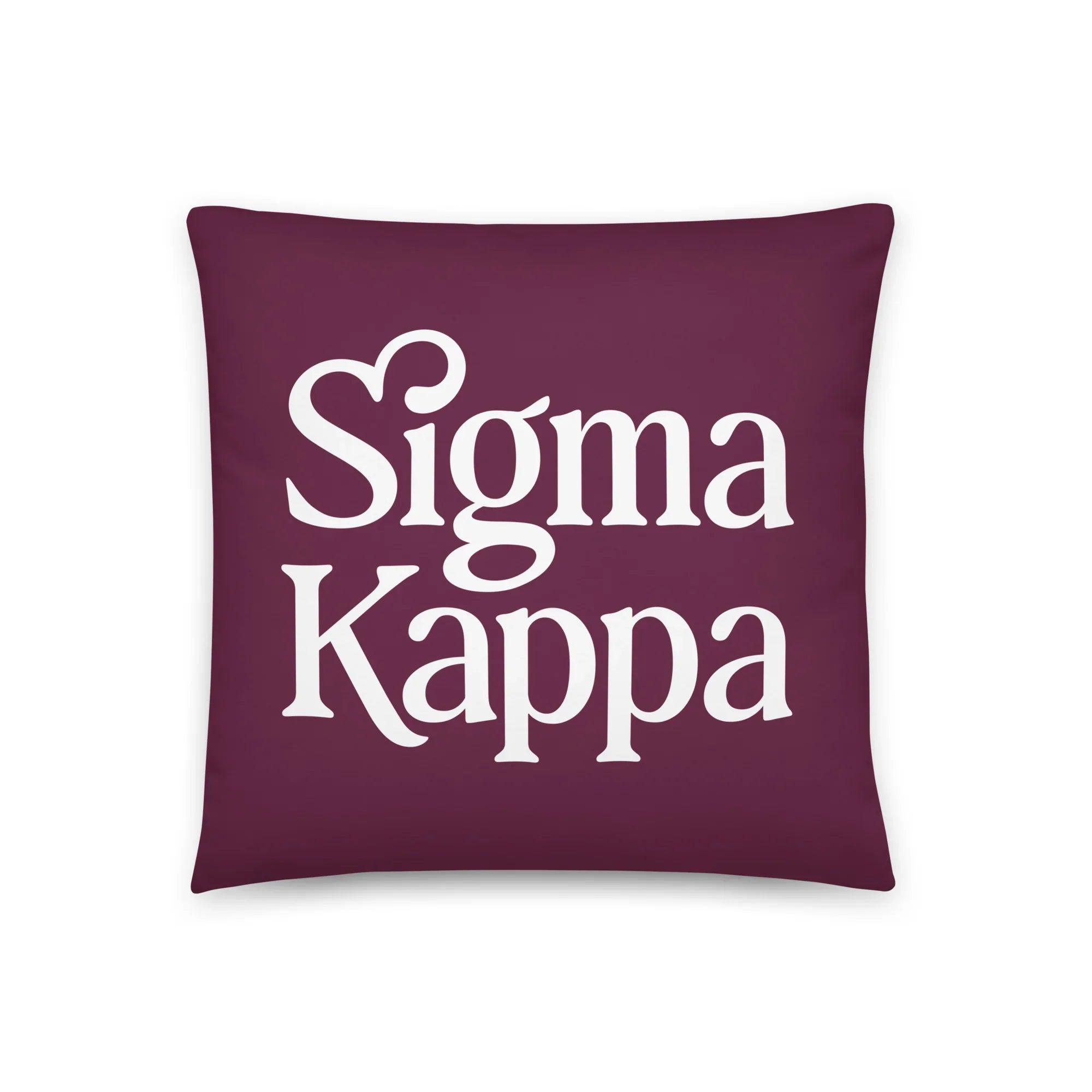Sigma Kappa 18" Traditional Throw Pillow Maroon