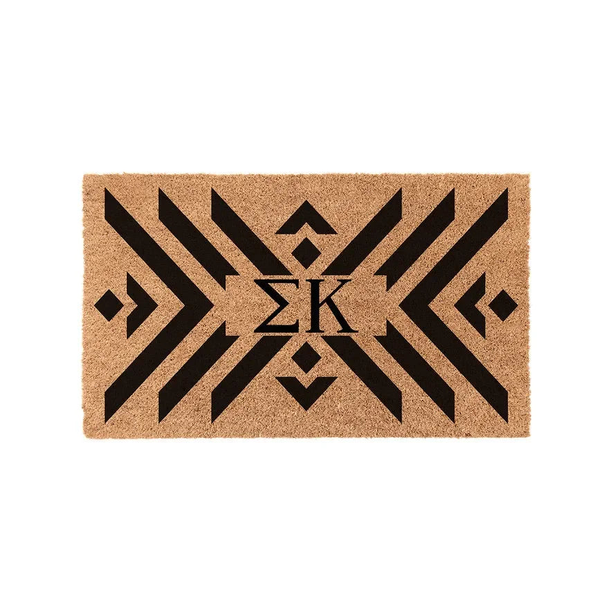 Sigma Kappa Coir Doormat - Boho Door Mats