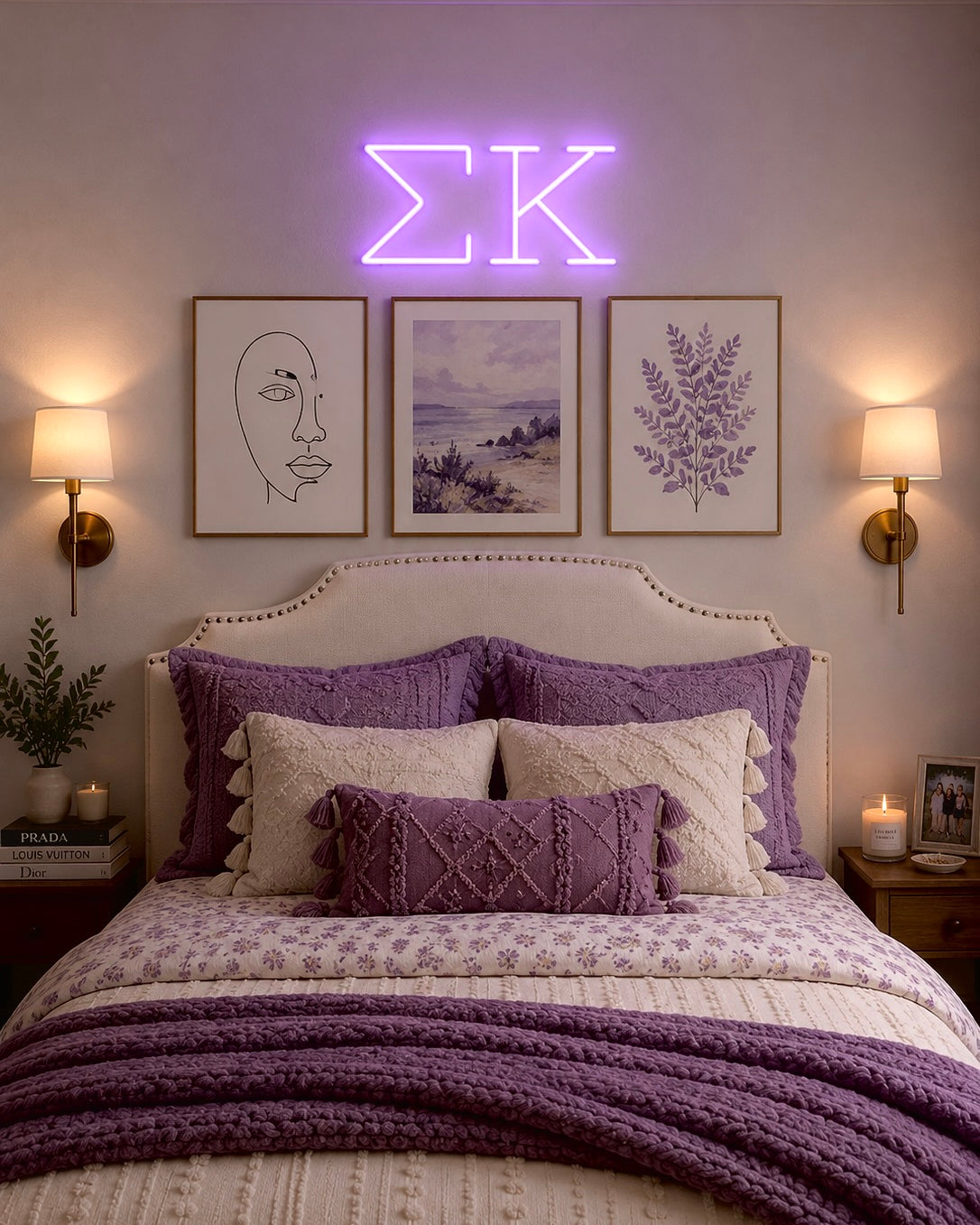 Sigma Kappa Greek Letters LED Neon Drom Sign