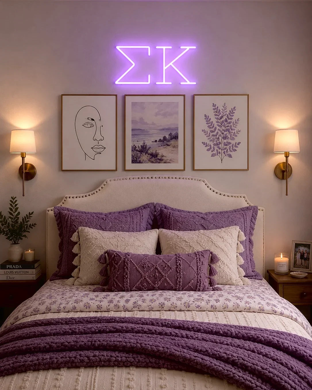 Sigma Kappa Greek Letters LED Neon Drom Sign