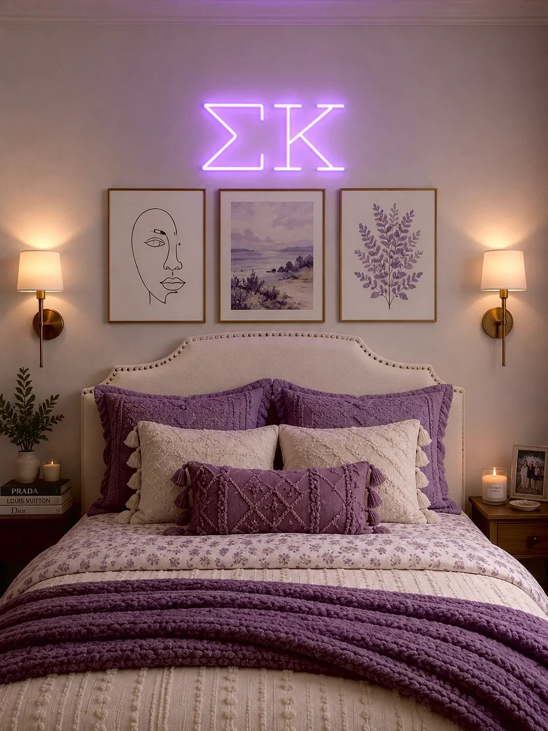 Sigma Kappa Greek Letters LED Neon Drom Sign