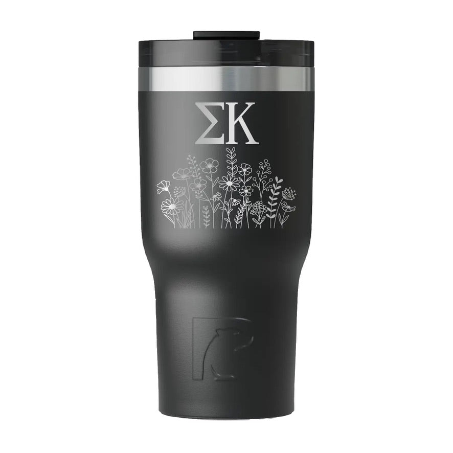 Sigma Kappa RTIC 20 oz Essential Ceramic Lined Tumbler - Wildflowers