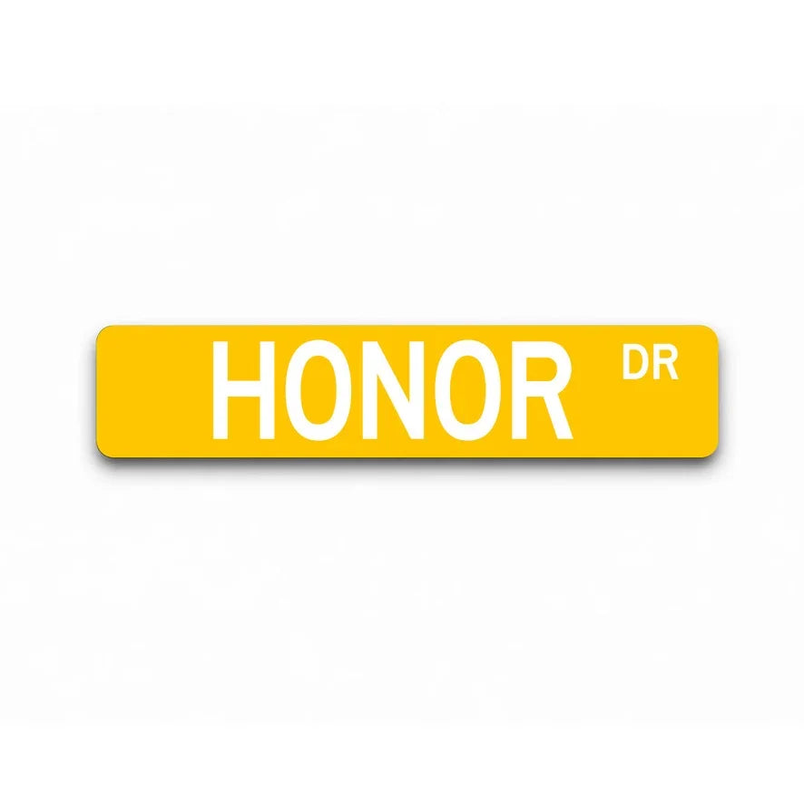 Sigma Nu Honor Metal Street Dorm Sign