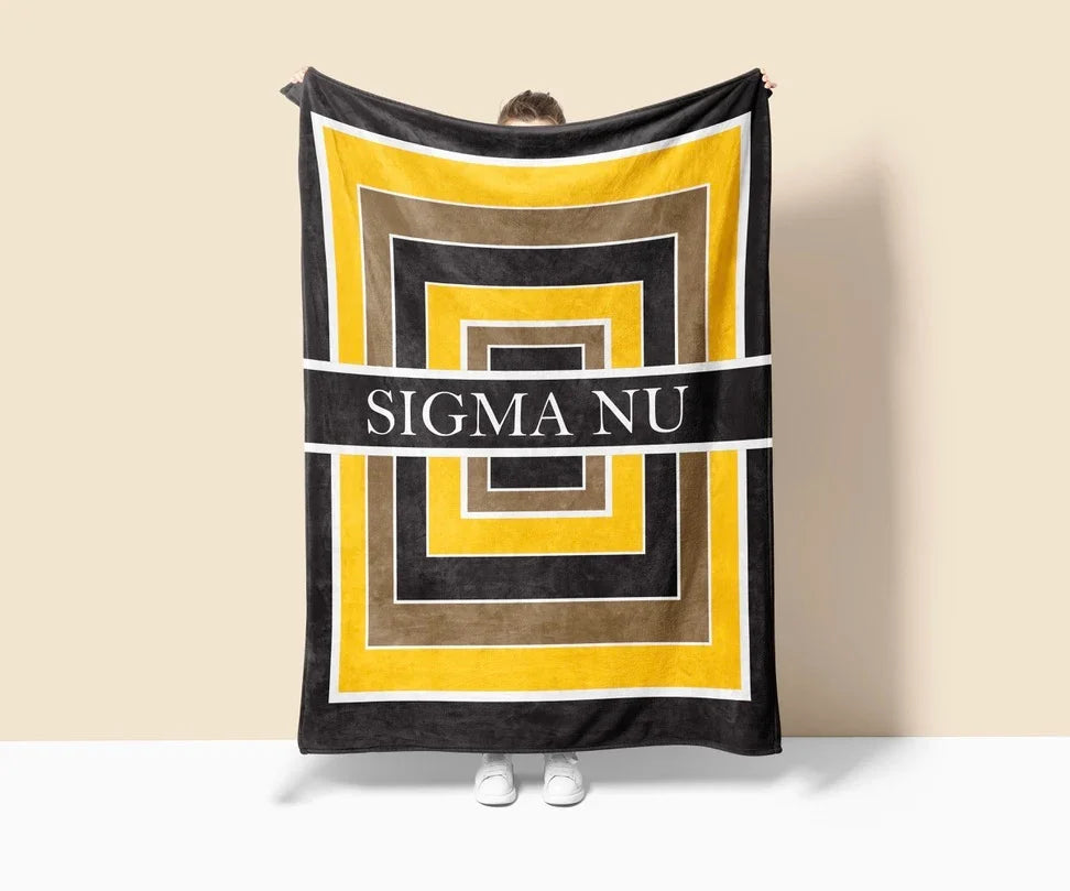 Sigma Nu XL 60x80 Sherpa Blanket XL 60x80 - Geo | Custom Sig Nu Gifts