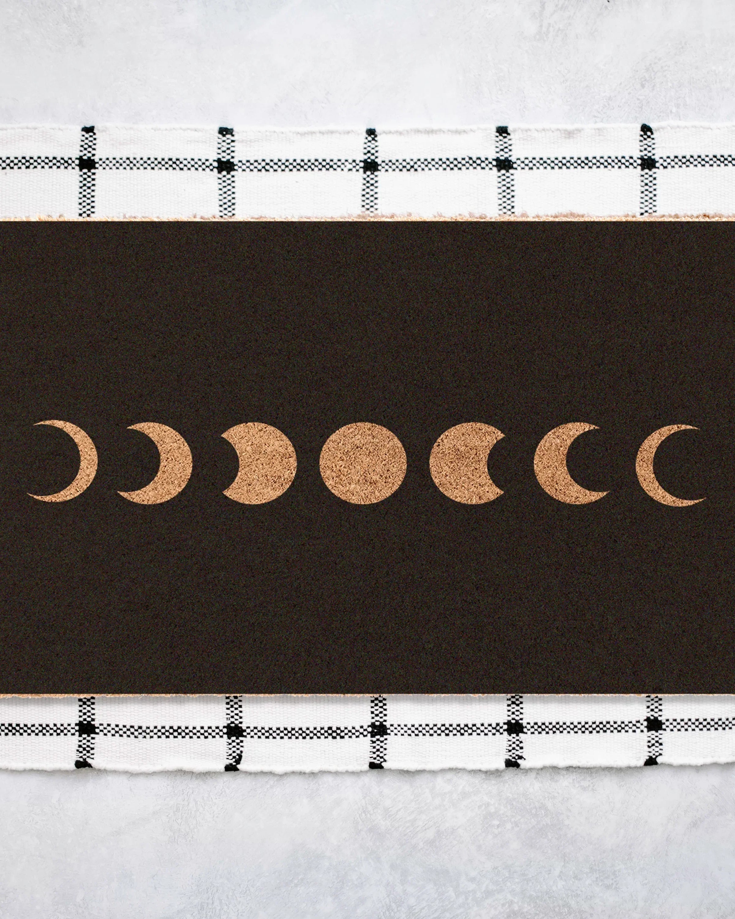 Moon Phase Knockout Coir Doormat Door Mats