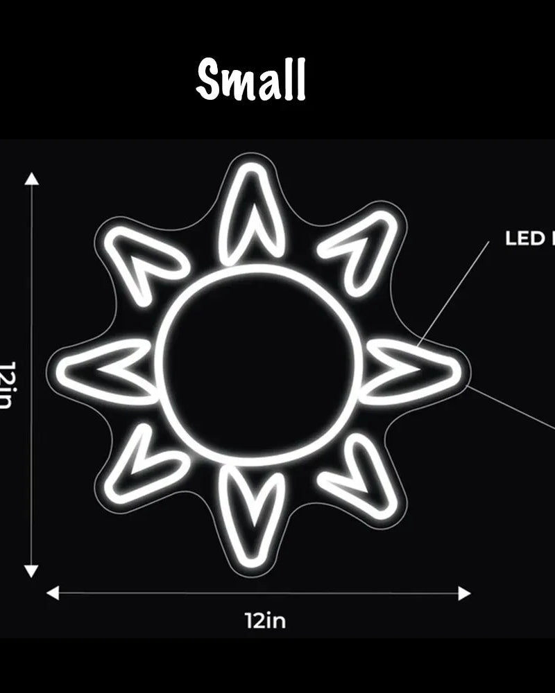 Sun LED Neon Sign w/ Dimmer Neon Signs