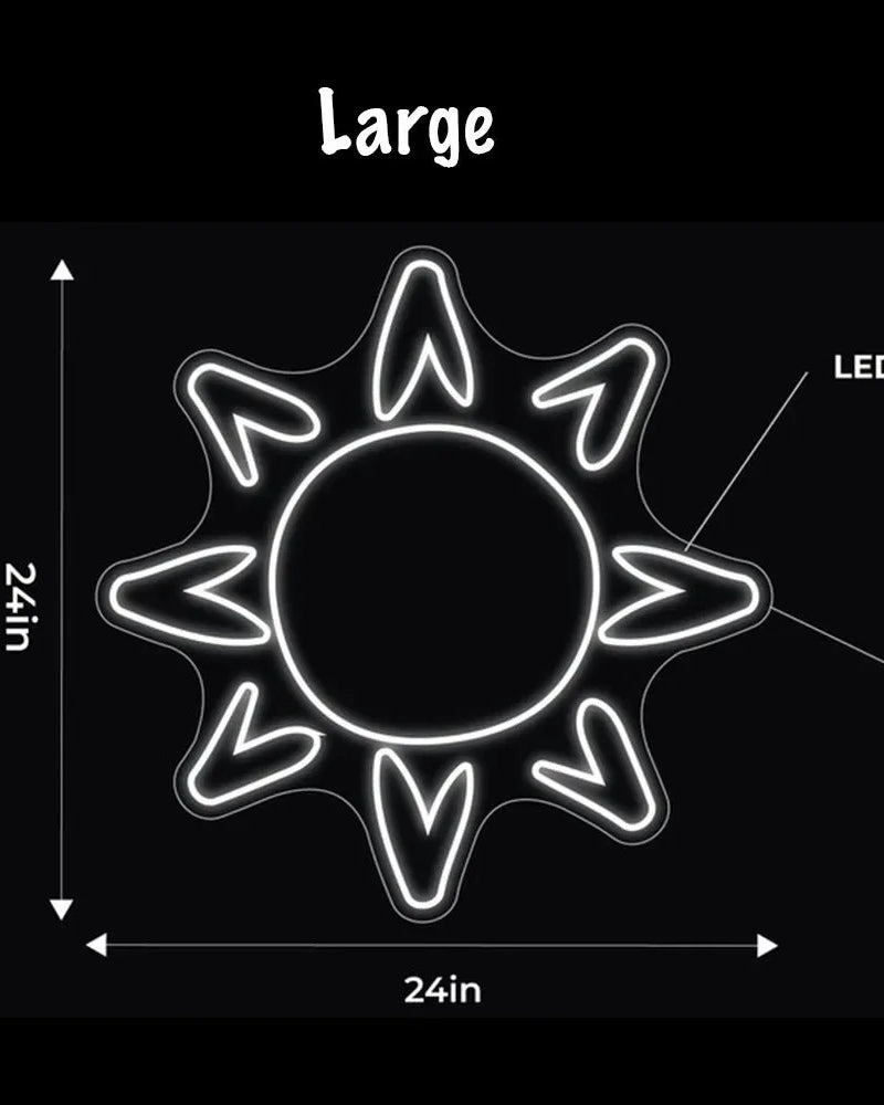 Sun LED Neon Sign w/ Dimmer Neon Signs