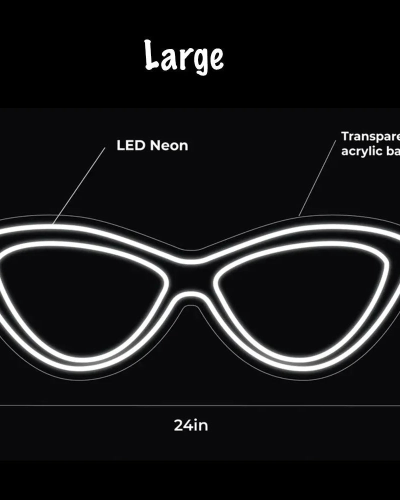 Sunglasses LED Neon Sign w/ Dimmer Neon Signs