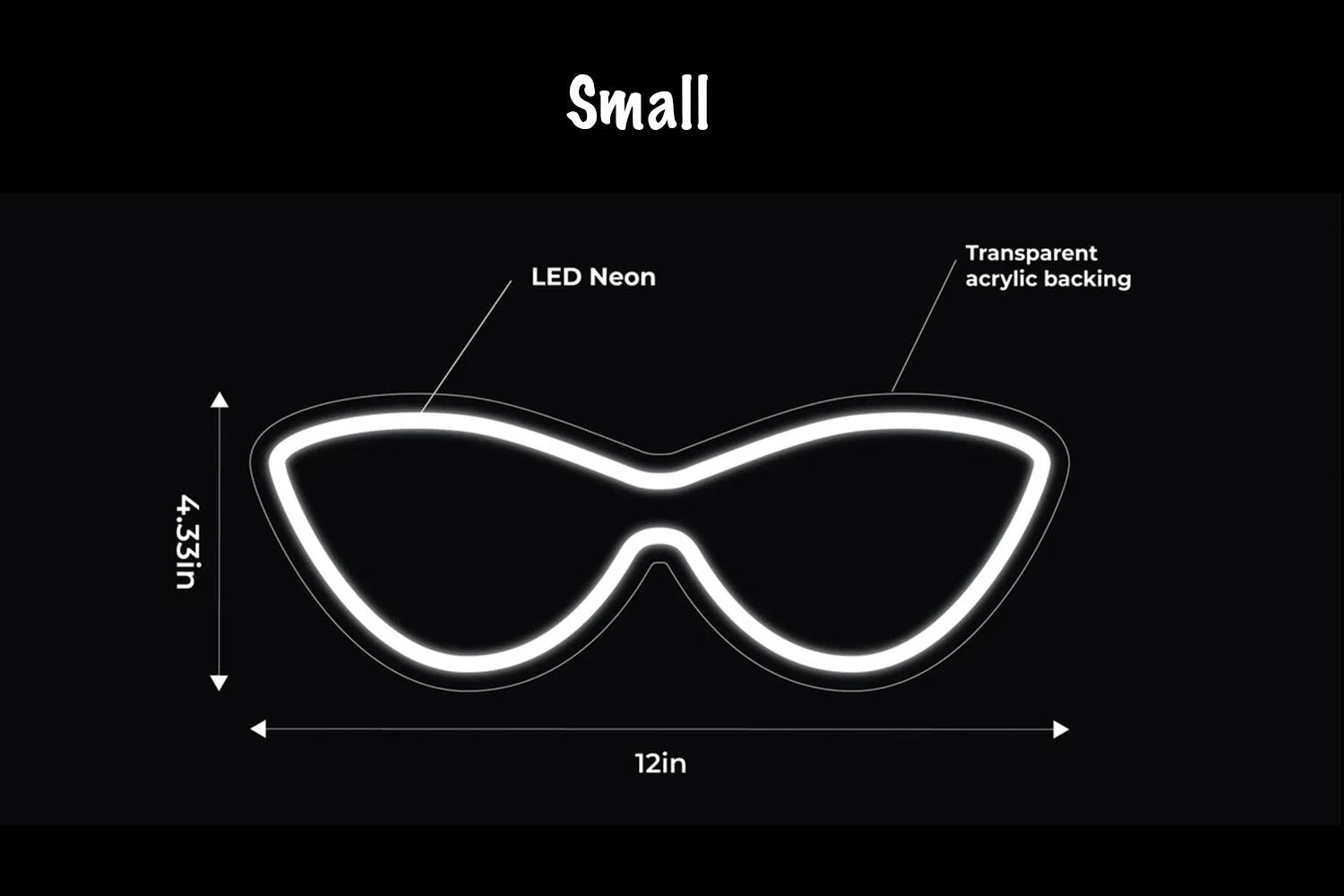 Sunglasses LED Neon Sign w/ Dimmer Neon Signs