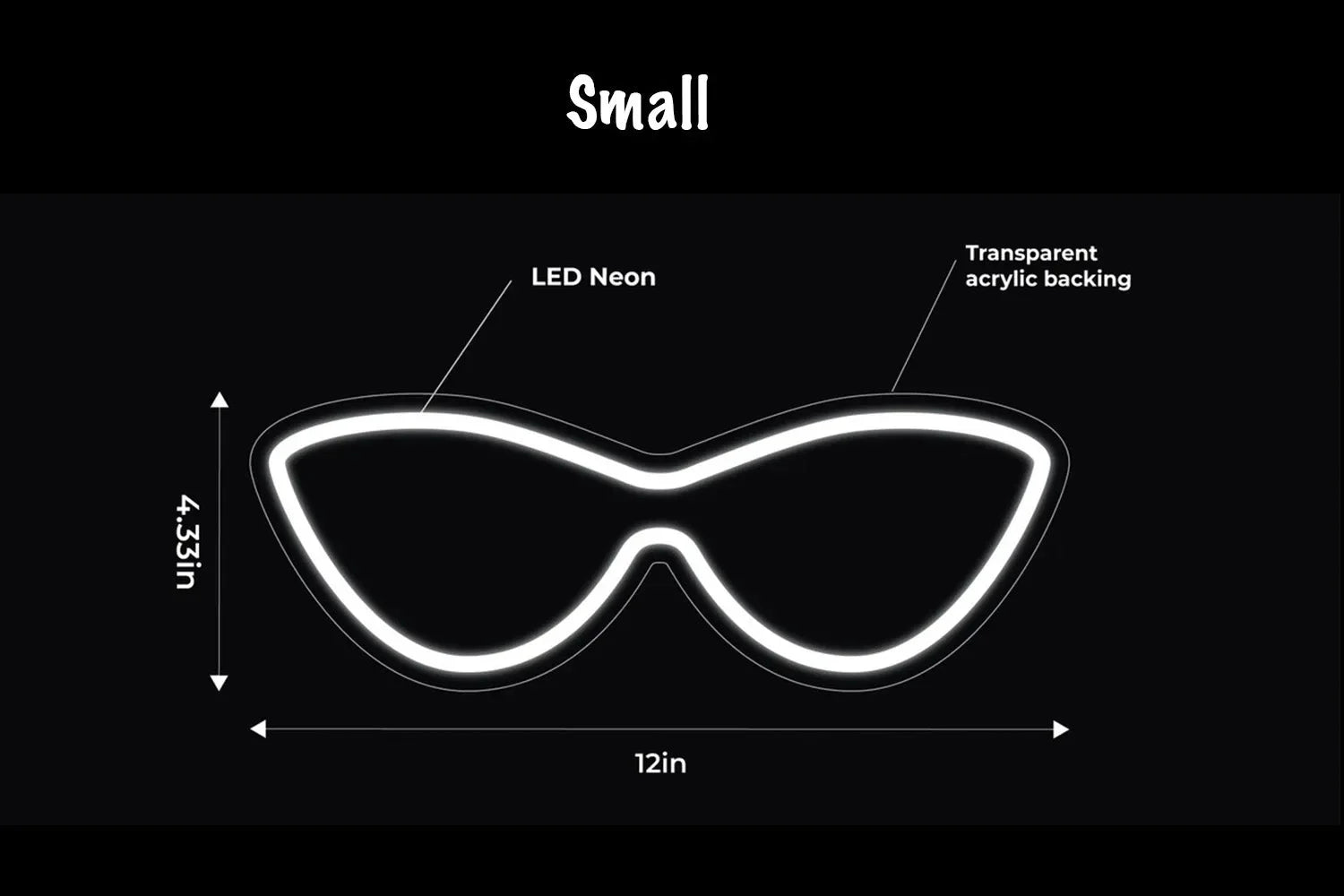 Sunglasses LED Neon Sign w/ Dimmer Neon Signs