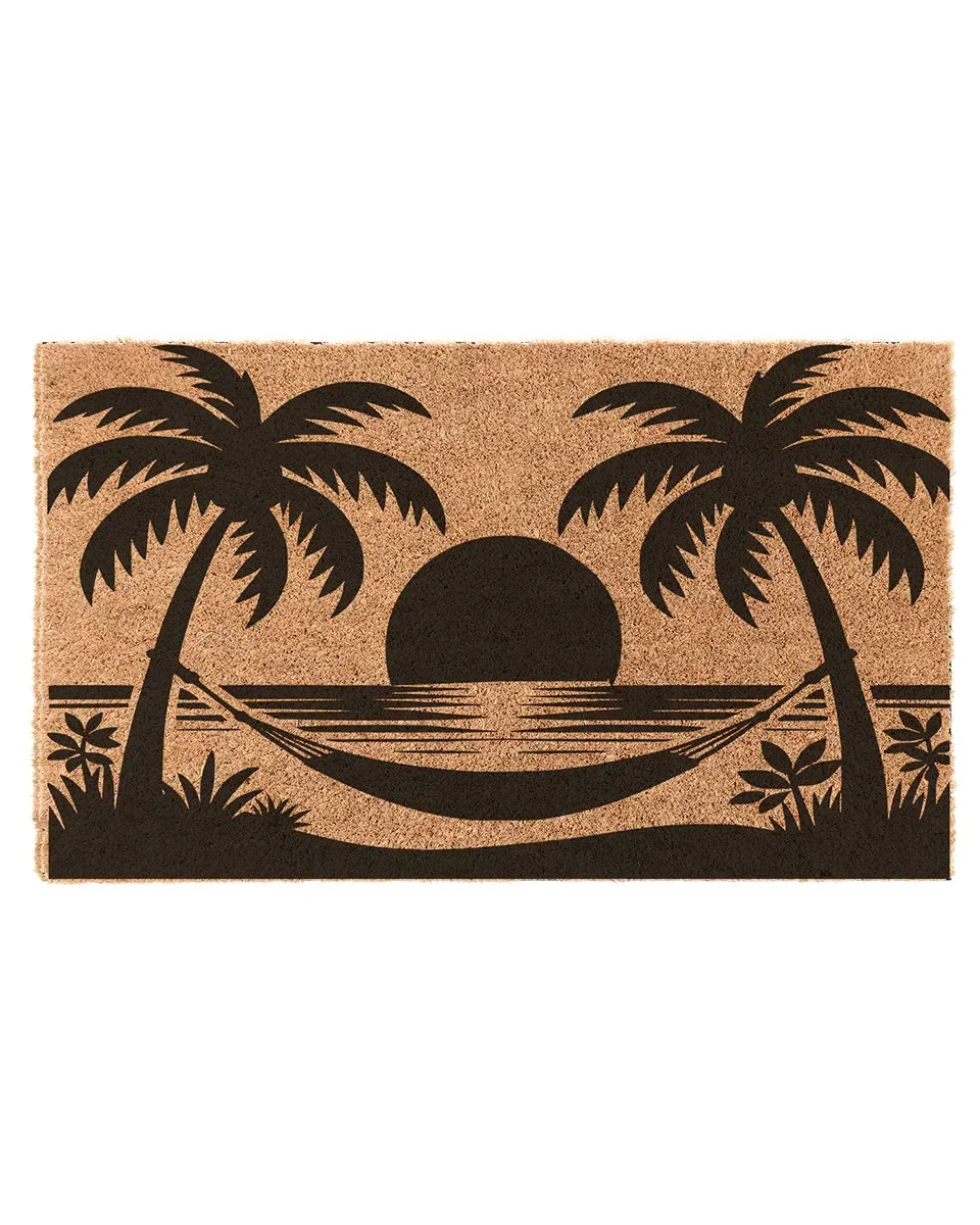 Beach Scene Block Coir Doormat Door Mats
