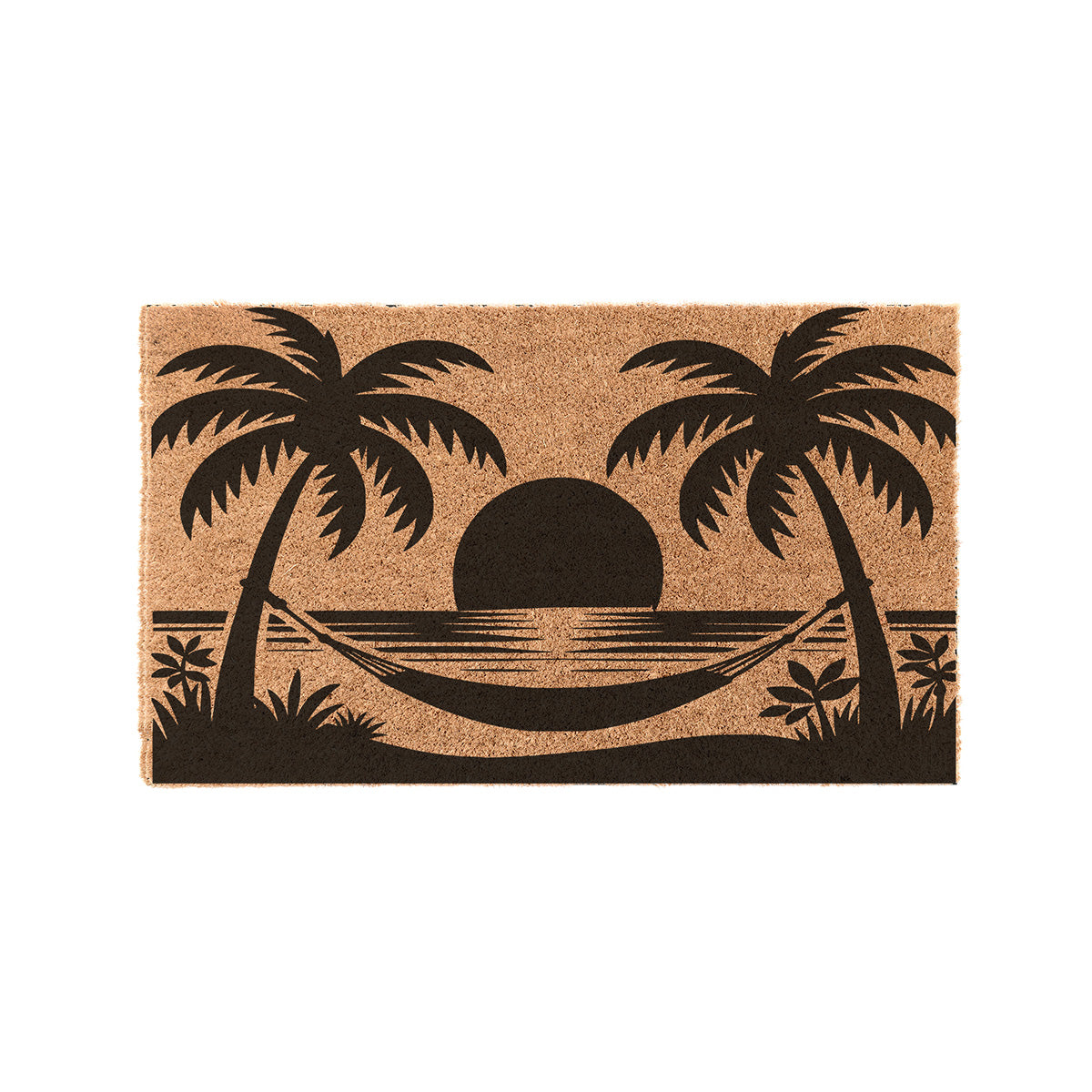 Beach Scene Block Coir Doormat Door Mats