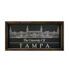 University of Tampa Plant Hall Wood Sign (Black) - 12"x24" Wall Art & Signs