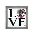 University of Tampa Wood Sign - LOVE Spartan 12"x12" Weathered Gray Wall Art & Signs