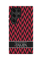 University of Tampa Samsung Galaxy 24, 23 Mobile Phone Case - Zig Zag Gloss Mobile Phone Cases
