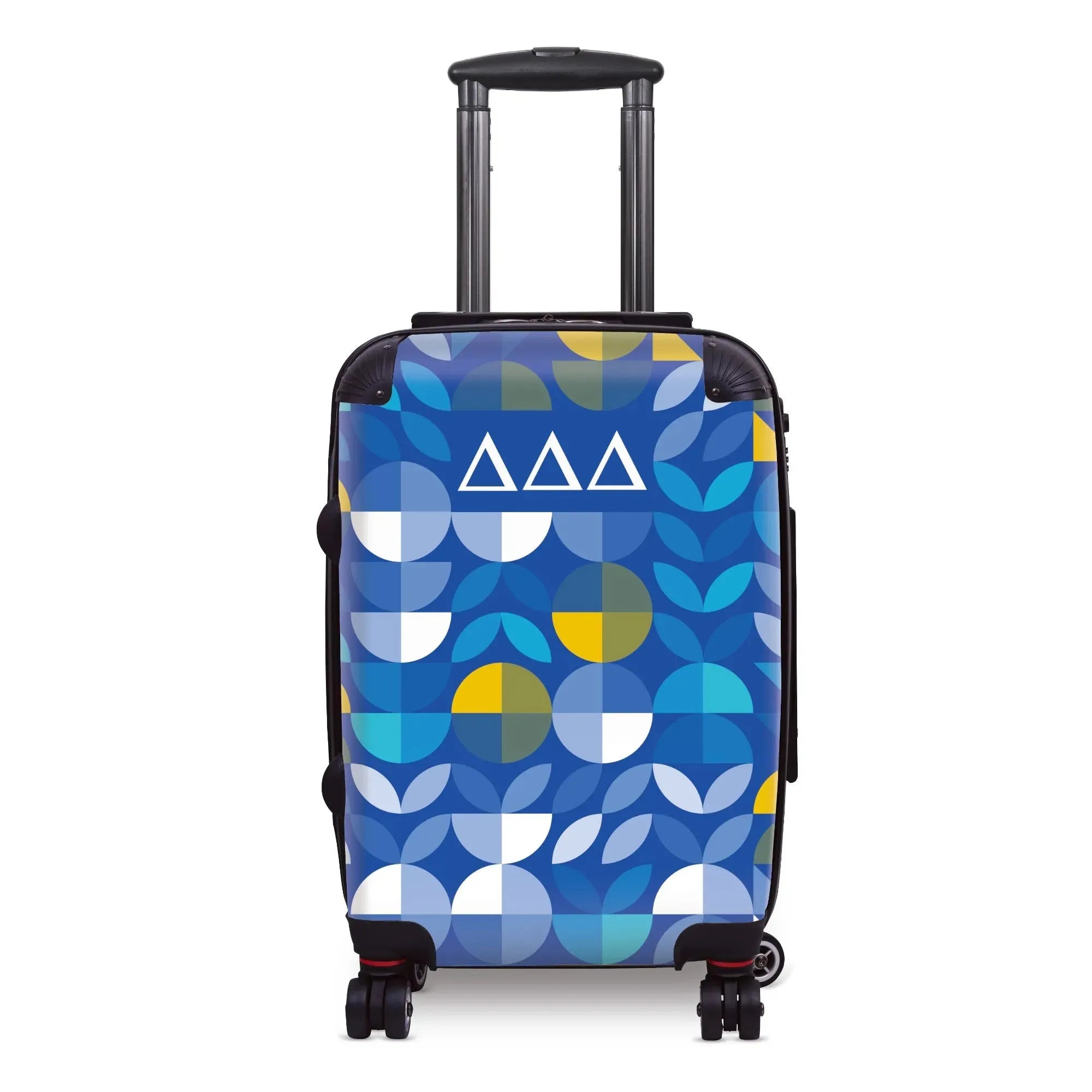 Tri Delta Carry-on Suitcase - Geo Petals Blue Suitcases