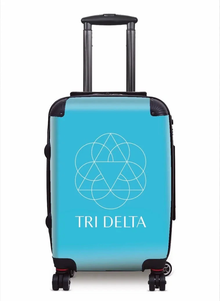 Tri Delta Carry-on Suitcase Bright Blue Suitcases