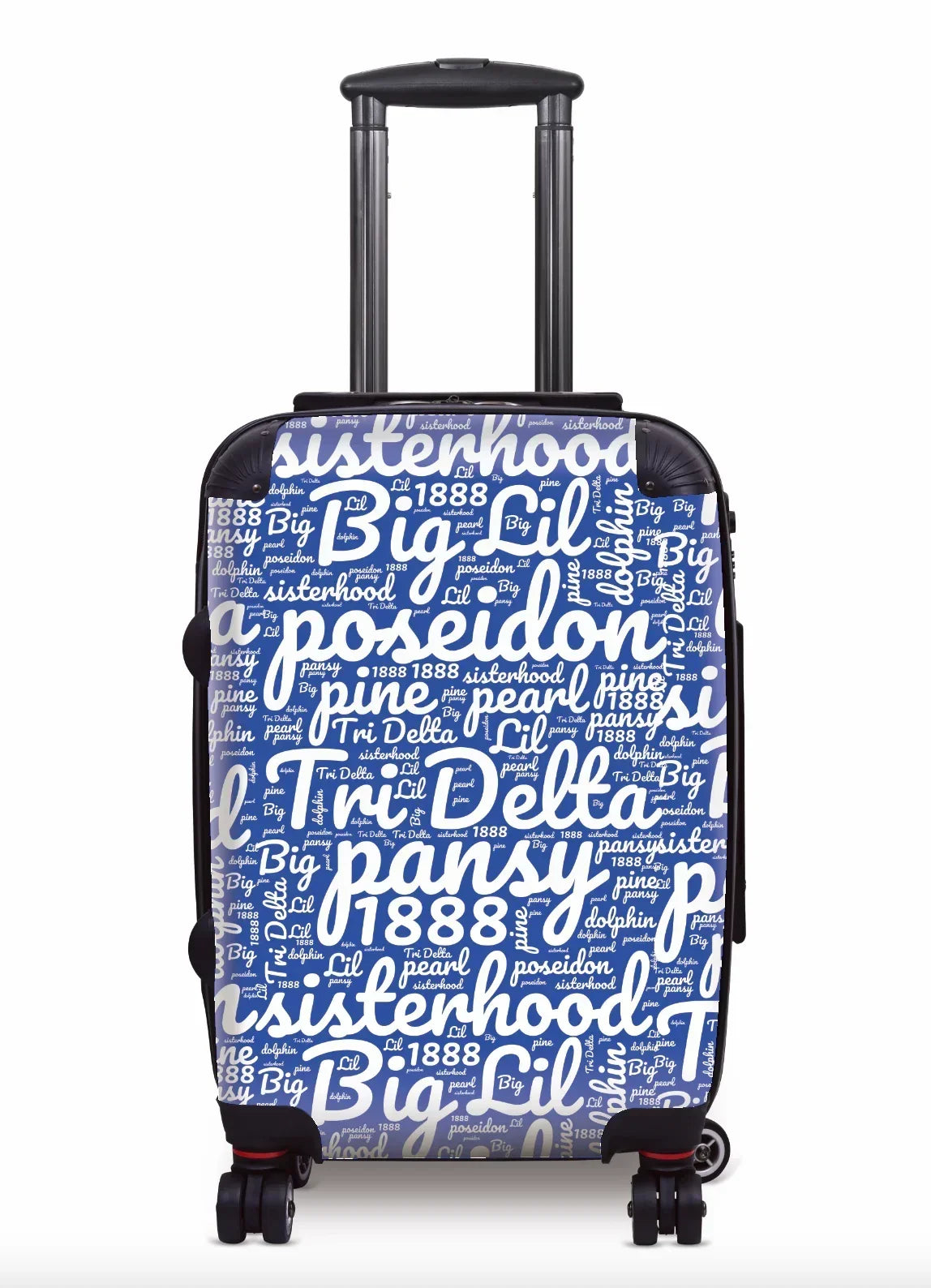 Tri Delta Carry-on Suitcase Expression Art Blue