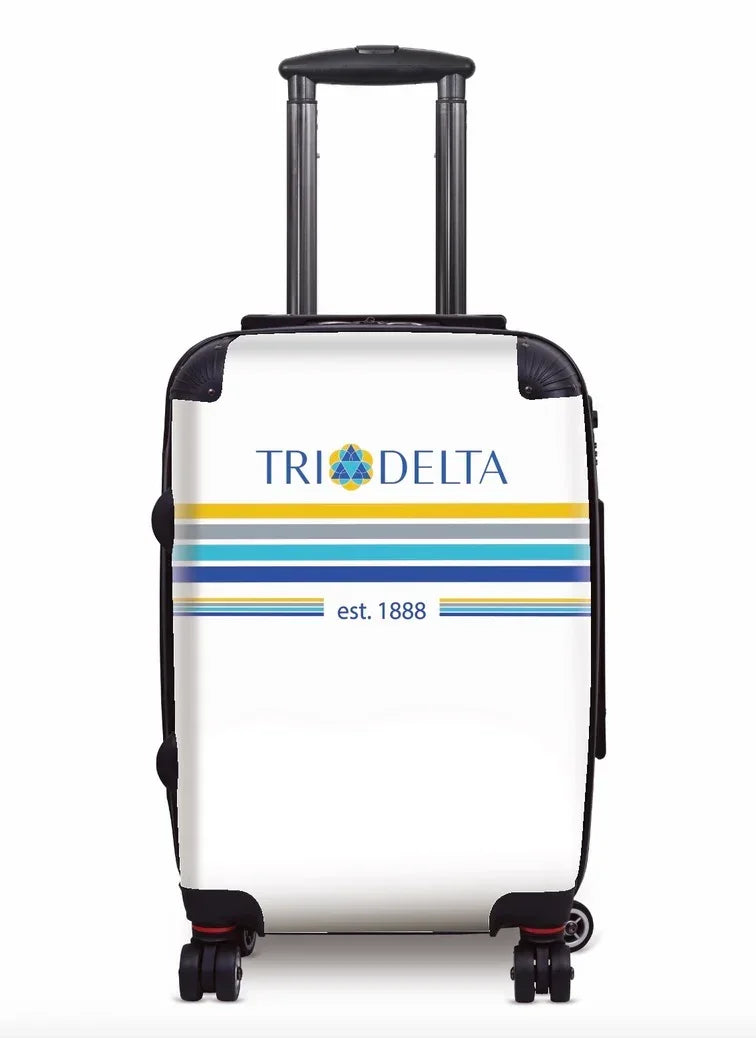 Tri Delta Carry-on Suitcase - Preppy Stripes