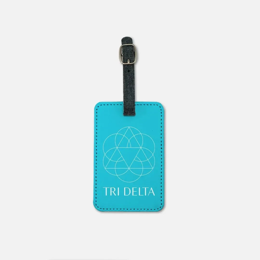 Tri Delta Luggage Tag (Set of 2) - Bright Bue Luggage Tags