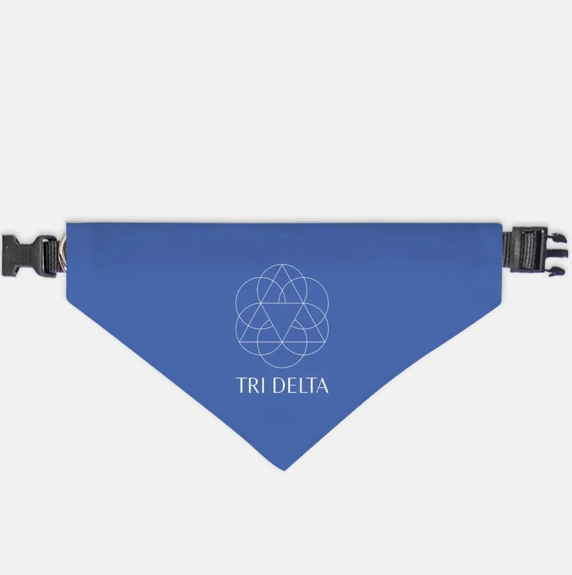 Tri Delta Pet Bandana Blue Pet Bandanas