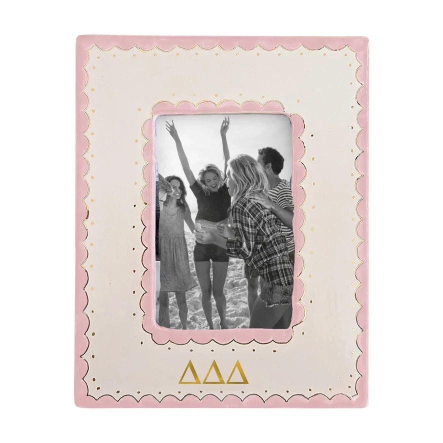 Tri Delta Scallop Picture Frame