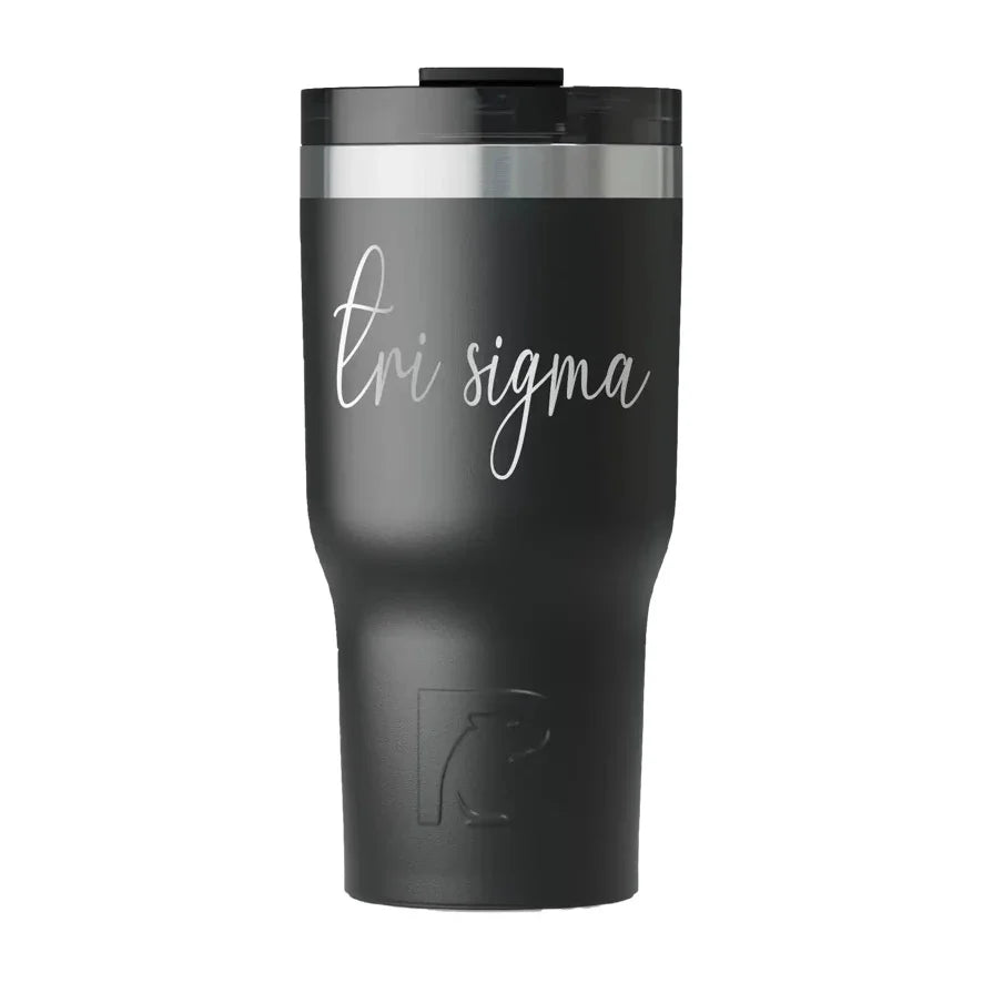 Tri Sigma RTIC 20 oz Essential Ceramic Lined Tumbler - Script