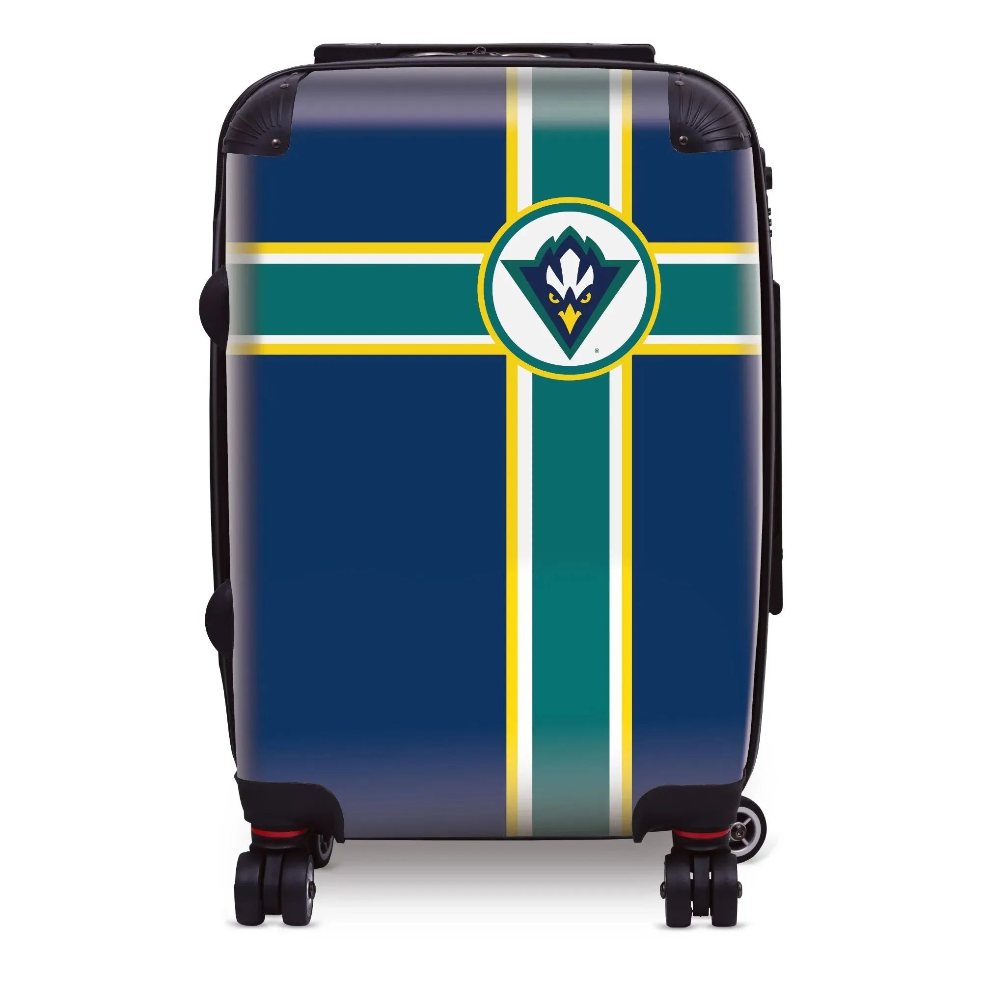 UNC Wilmington Carry-on Suitcase - Cross Stripes | UNCW Suitcases