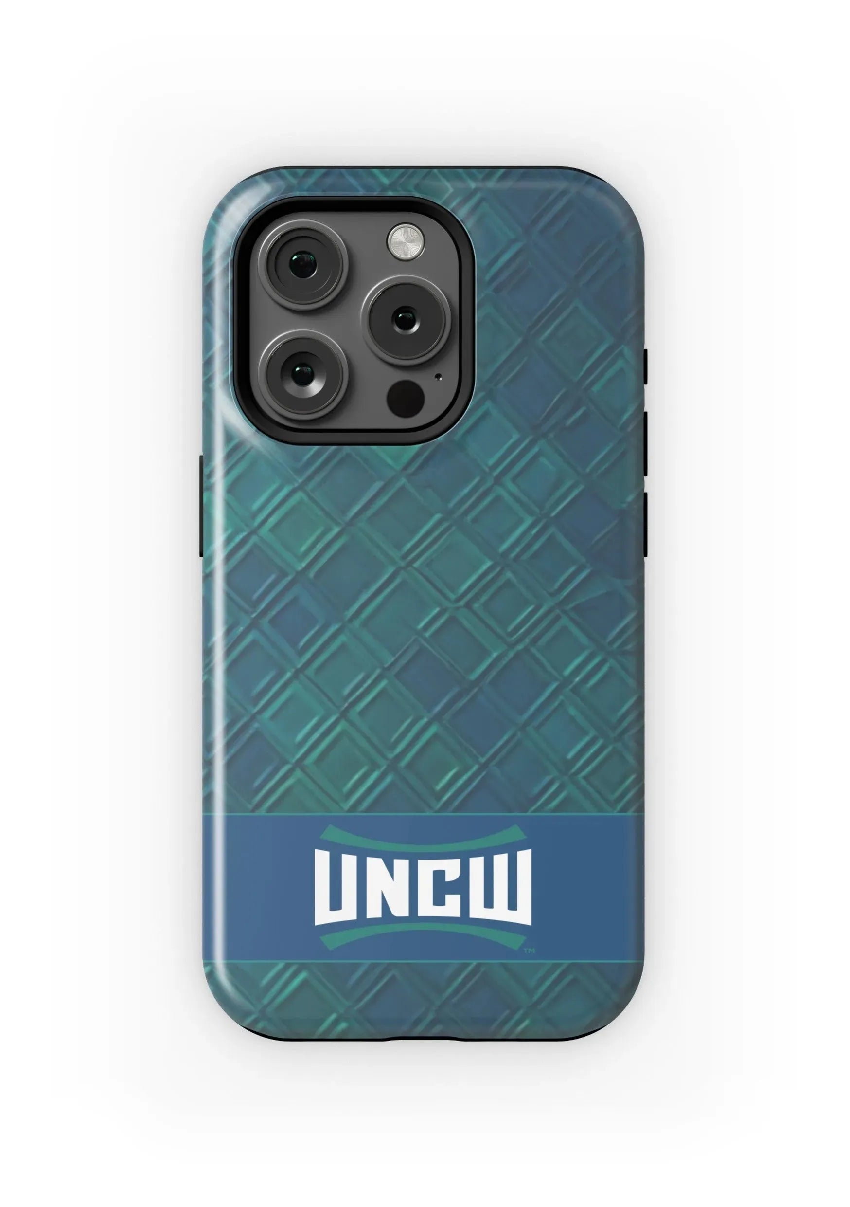 UNC Wilmington iPhone 15, 14, 13 Mobile Phone Case - Diamond Pattern Matte Mobile Phone Cases