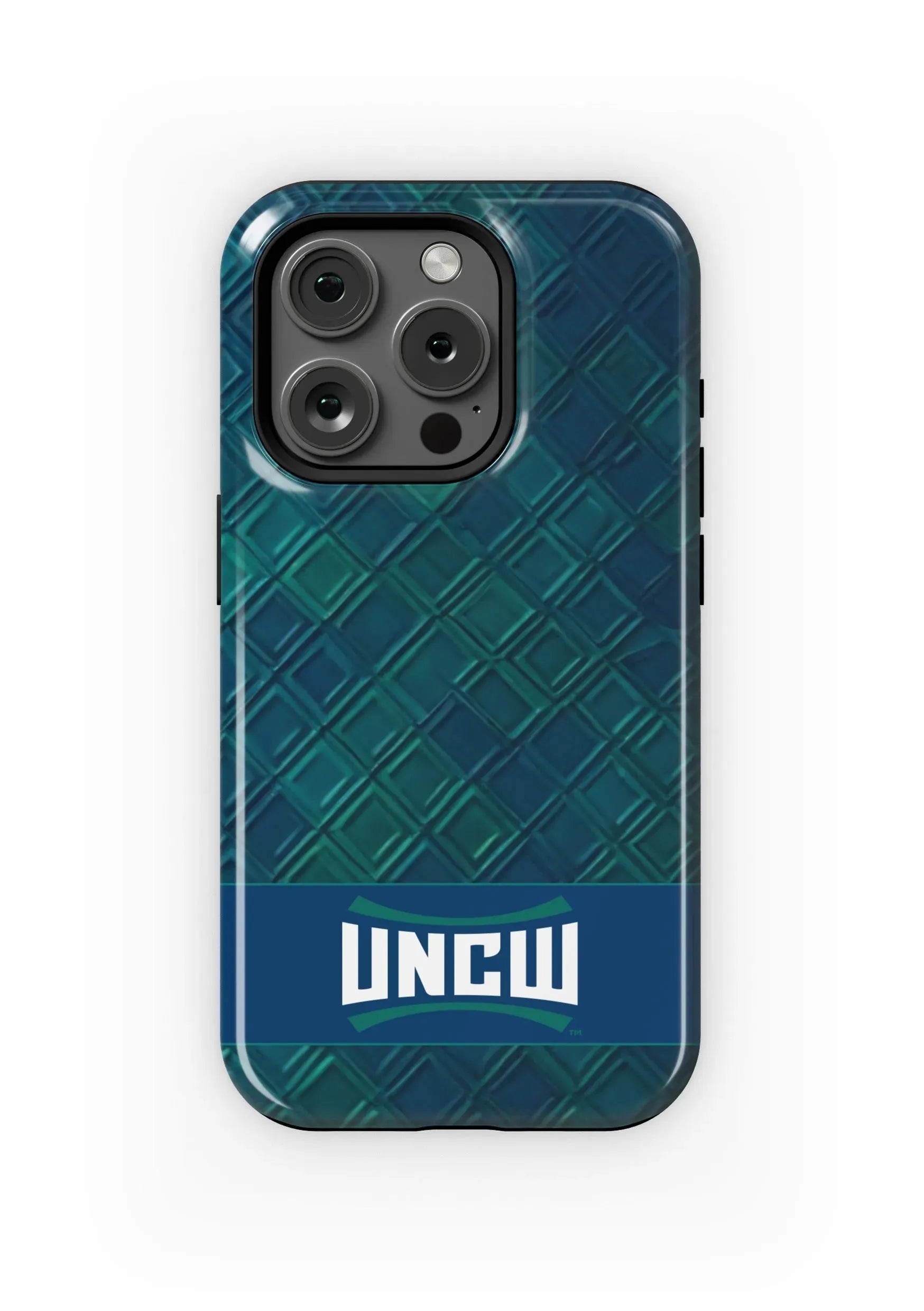 UNC Wilmington iPhone 15, 14, 13 Mobile Phone Case - Diamond Pattern Gloss Mobile Phone Cases