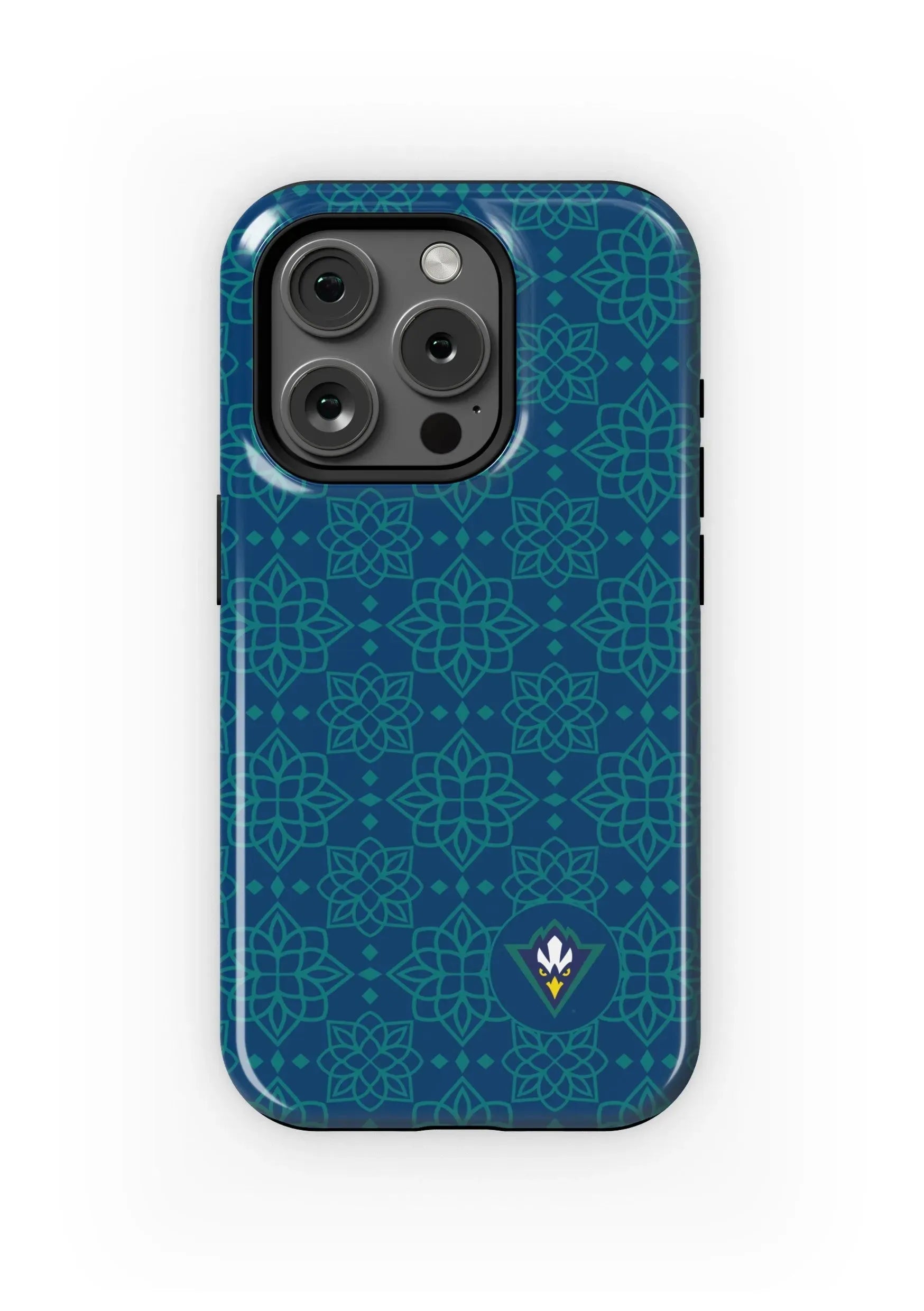 UNC Wilmington iPhone 15, 14, 13 Mobile Phone Case - Ornate Gloss Mobile Phone Cases