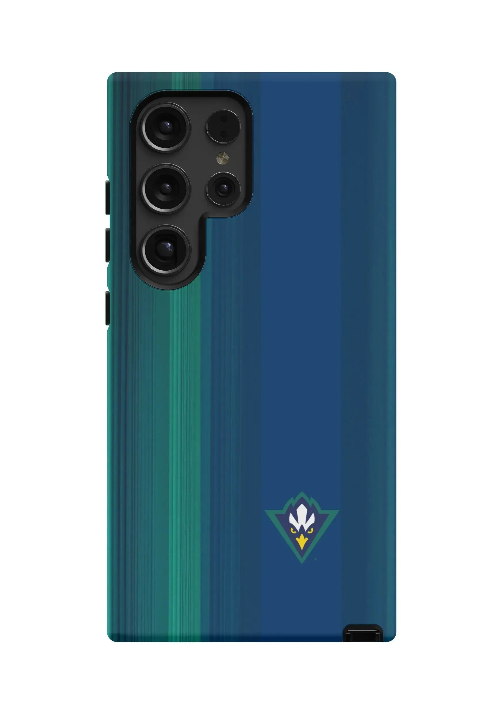 UNC Wilmington Samsung Galaxy 24, 23 Mobile Phone Case -Stripes Matte Mobile Phone Cases