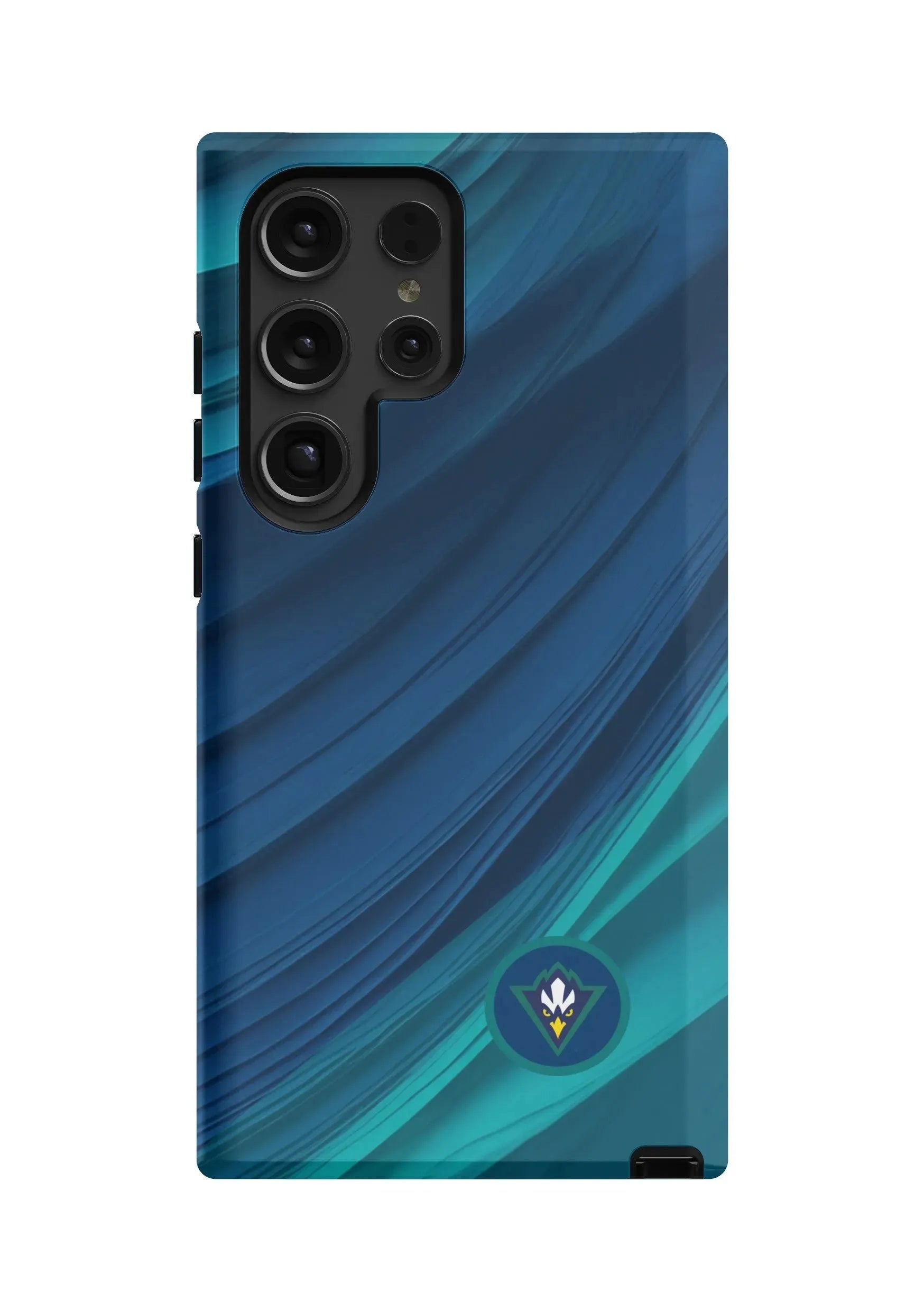 UNC Wilmington Samsung Galaxy 24, 23 Mobile Phone Case -Wave Gloss Mobile Phone Cases