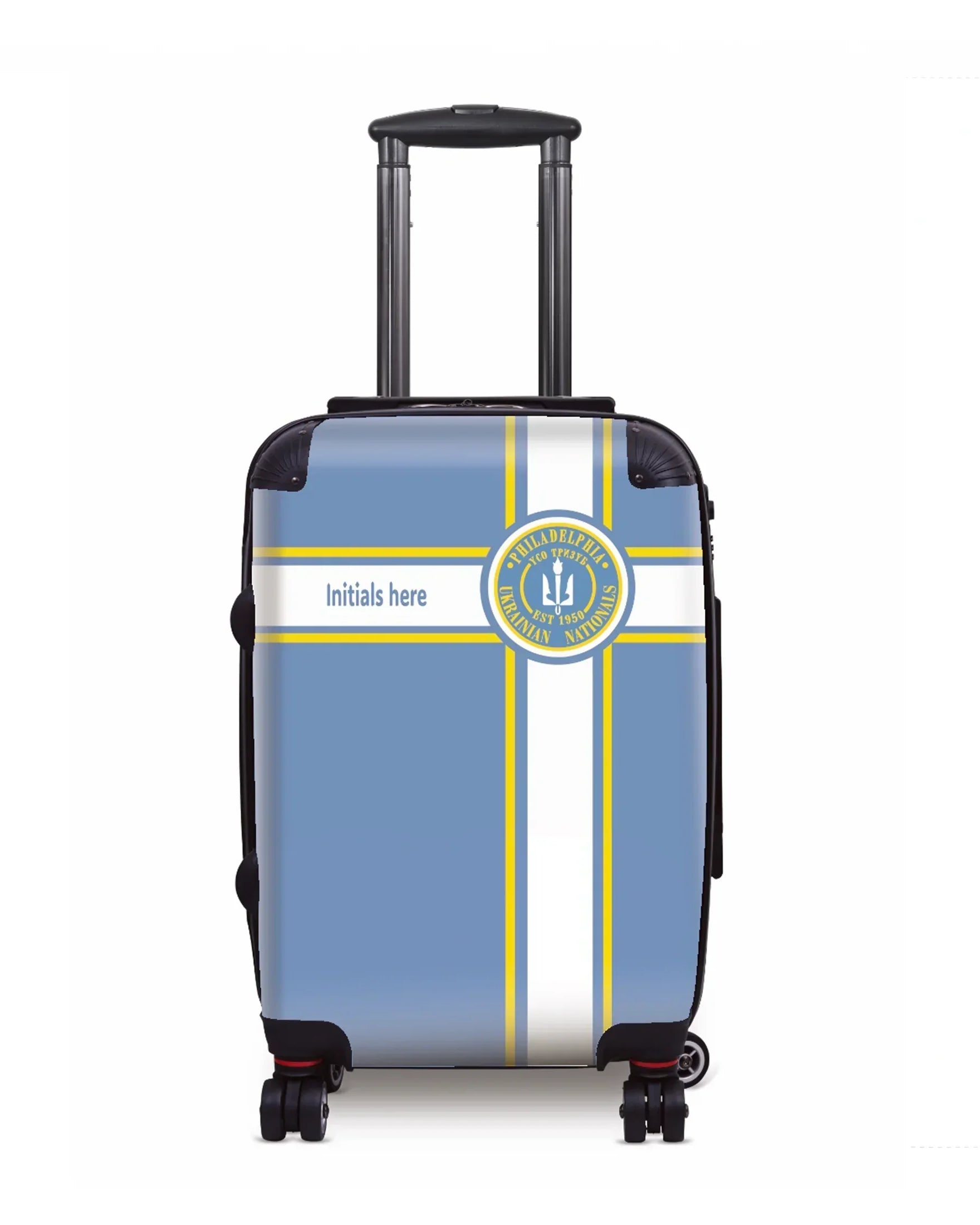 Philadelphia Ukrainian Nationals 20" Carry-on Suitcase Luggage - Stripe Suitcases