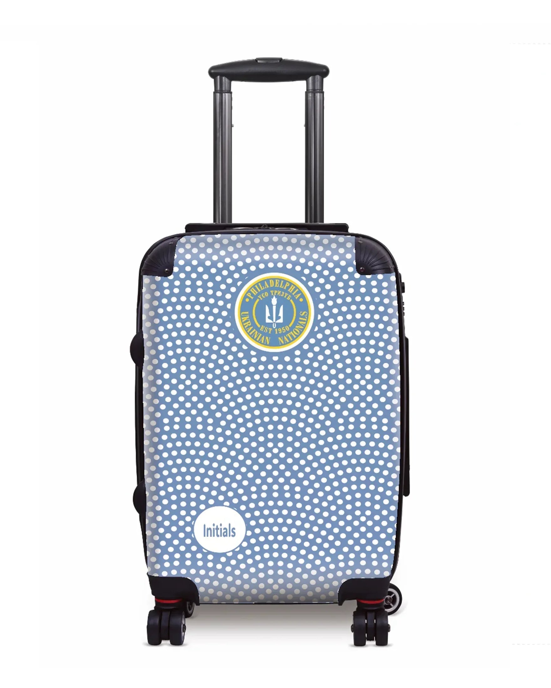 Philadelphia Ukrainian Nationals 20" Carry-on Suitcase Luggage - Dots Suitcases