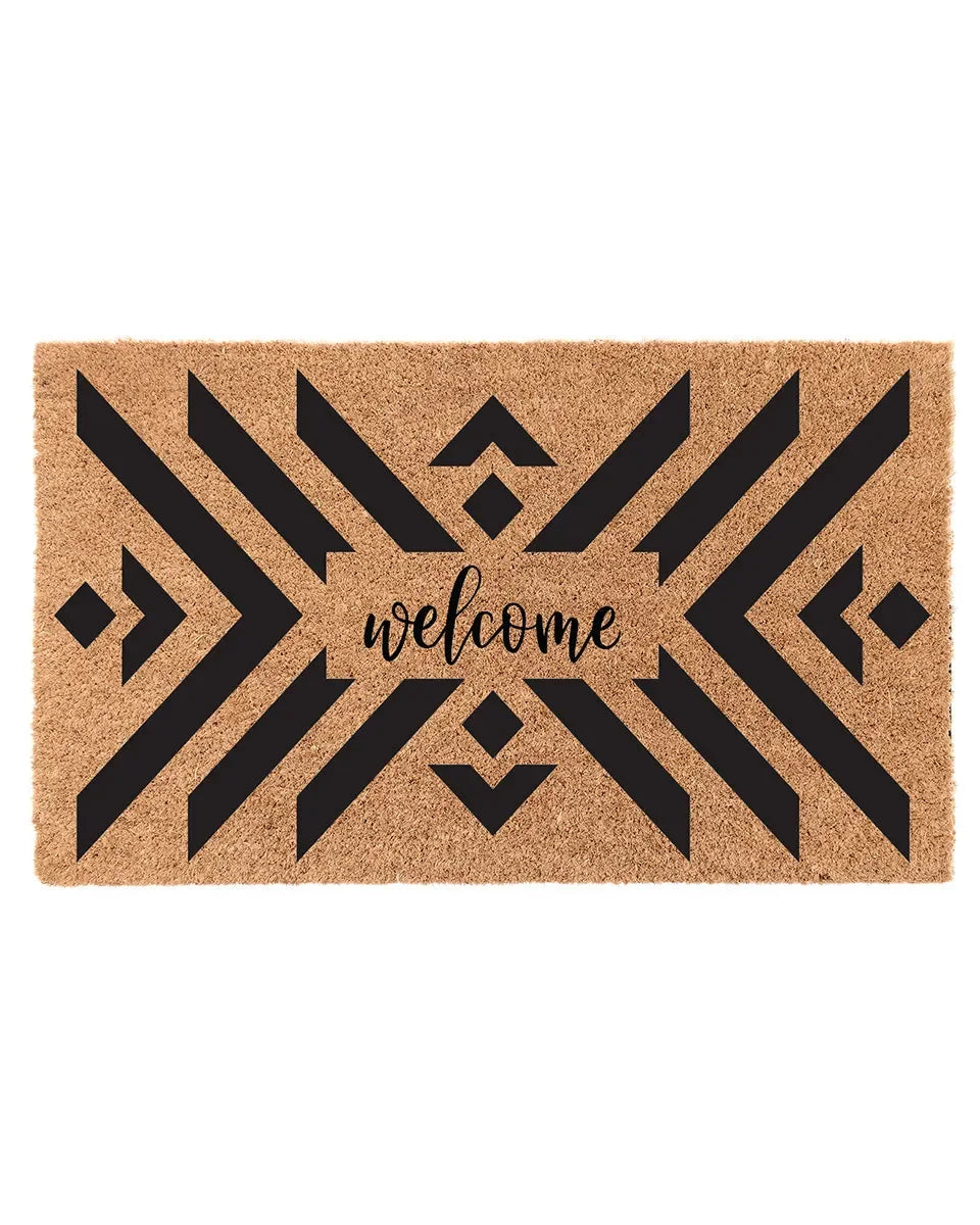 Welcome Boho Coir Doormat Door Mats