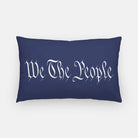 We The People Lumbar Throw Pillow Cover Blue Throw Pillows