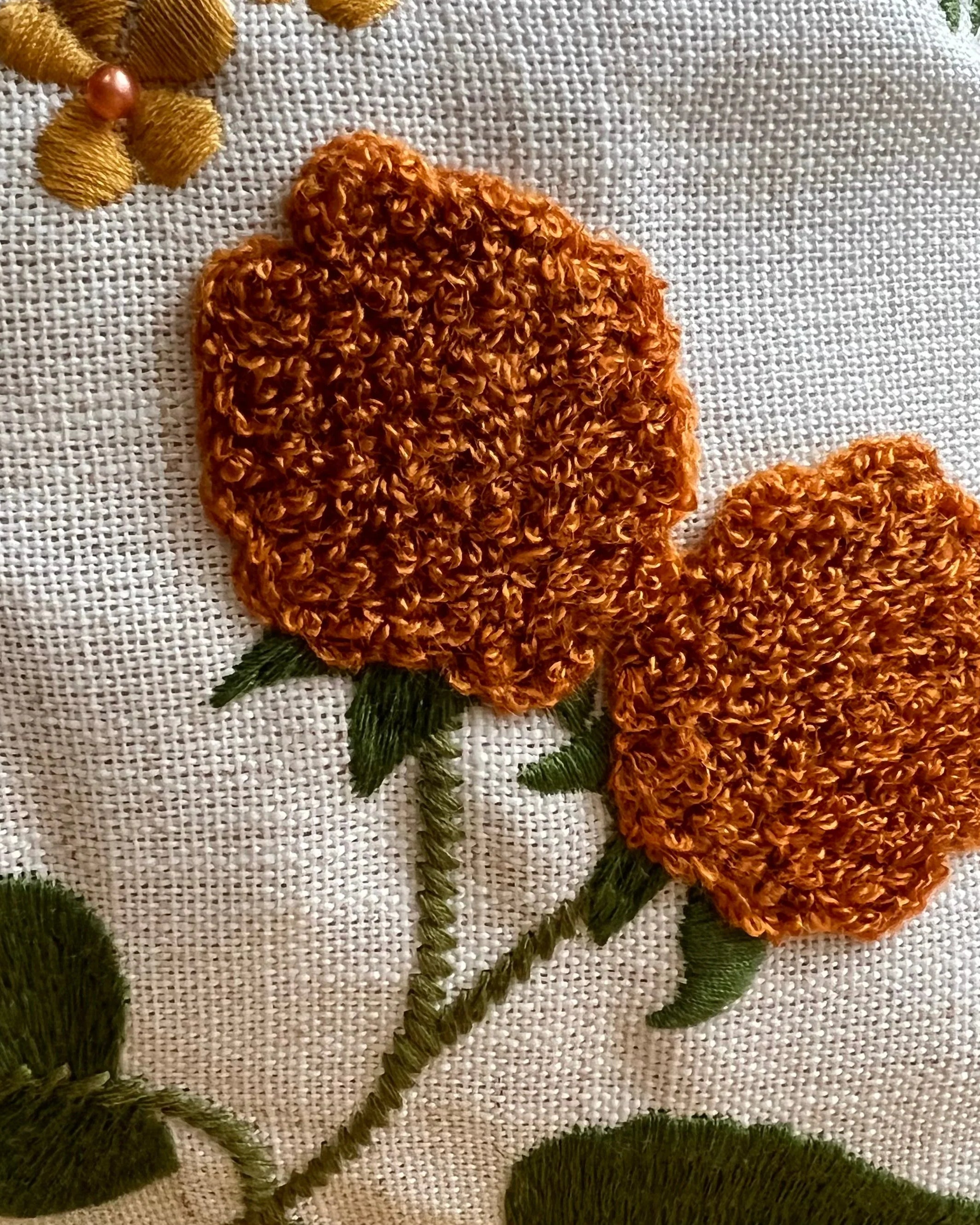 Wildflower Embroidered Pillow Cover | Boho & Cottage Core Dorm Decor