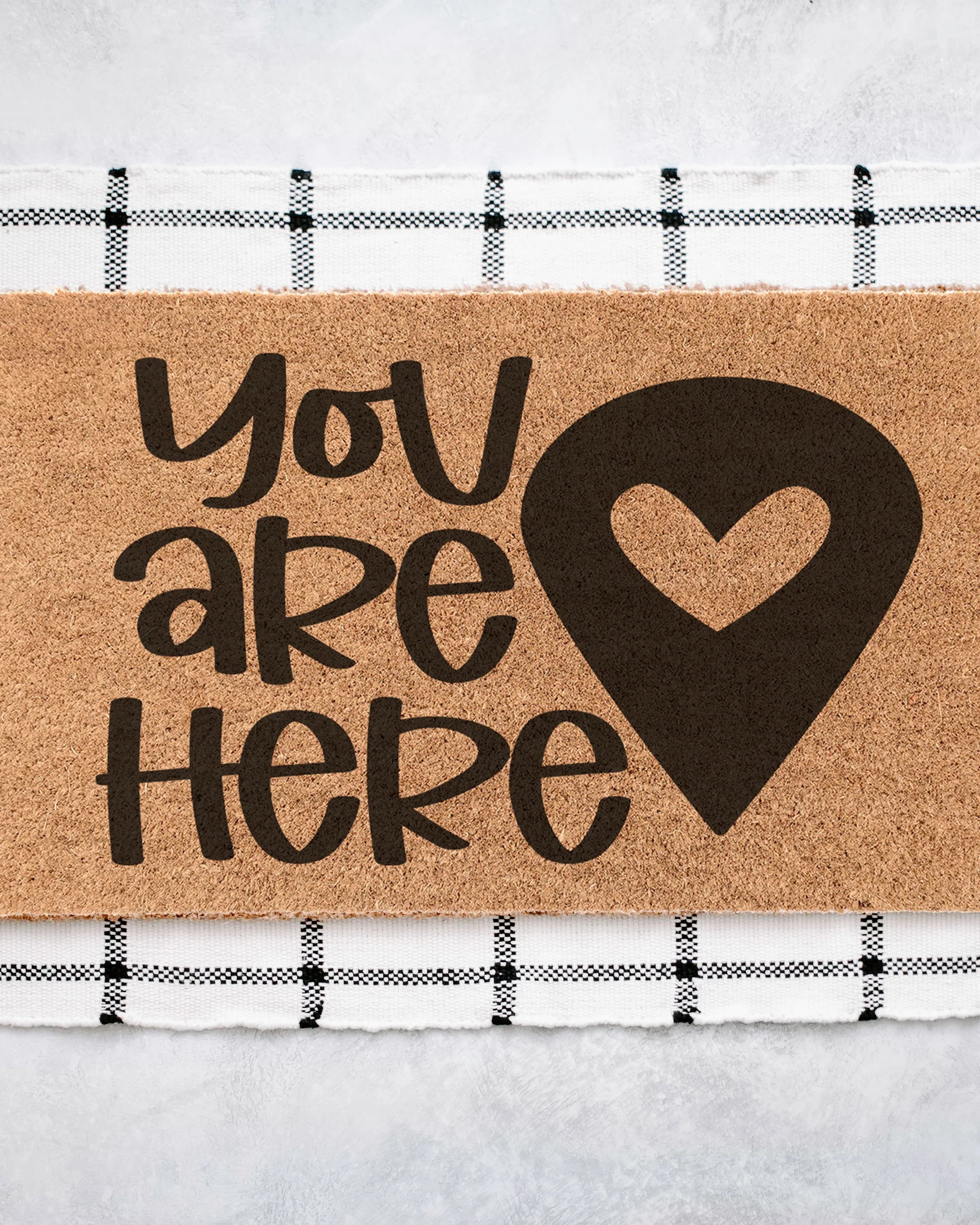 You Are Here Coir Doormat Door Mats