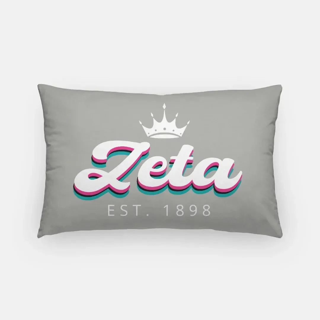 Zeta Lumbar Pillow Cover - Retro Pillow Covers