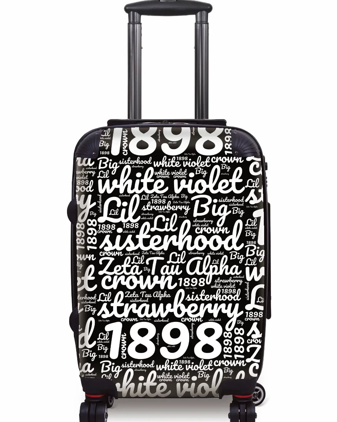 Zeta Tau Alpha Carry-on Luggage - Expression Art Black