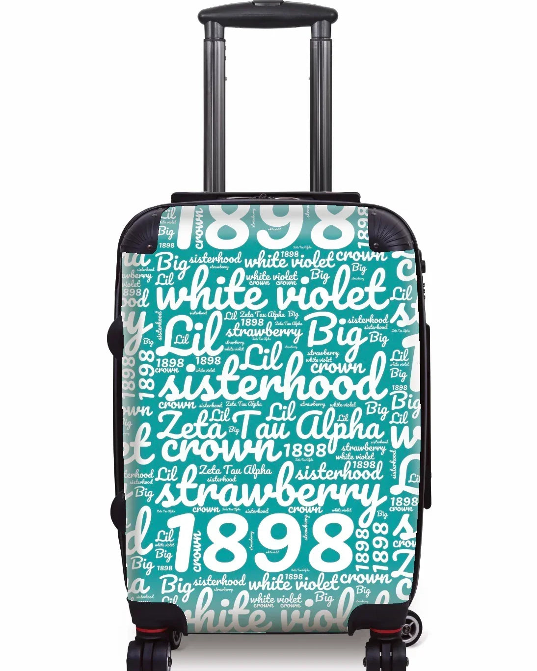 Zeta Tau Alpha Carry-on Luggage - Expression Art Turquoise