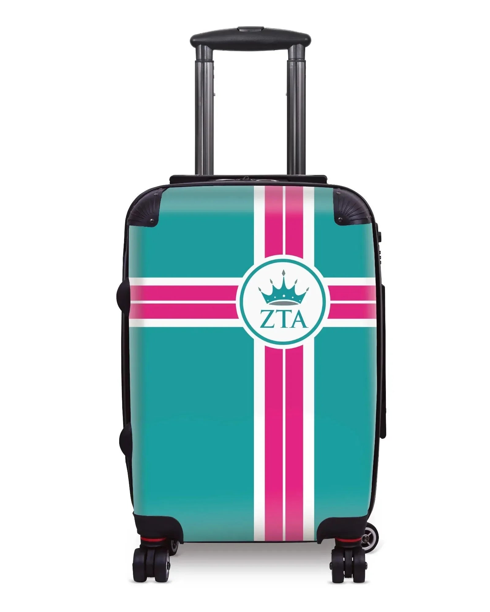 Zeta Tau Alpha Carry-on Suitcase - Cross Stripe Suitcases