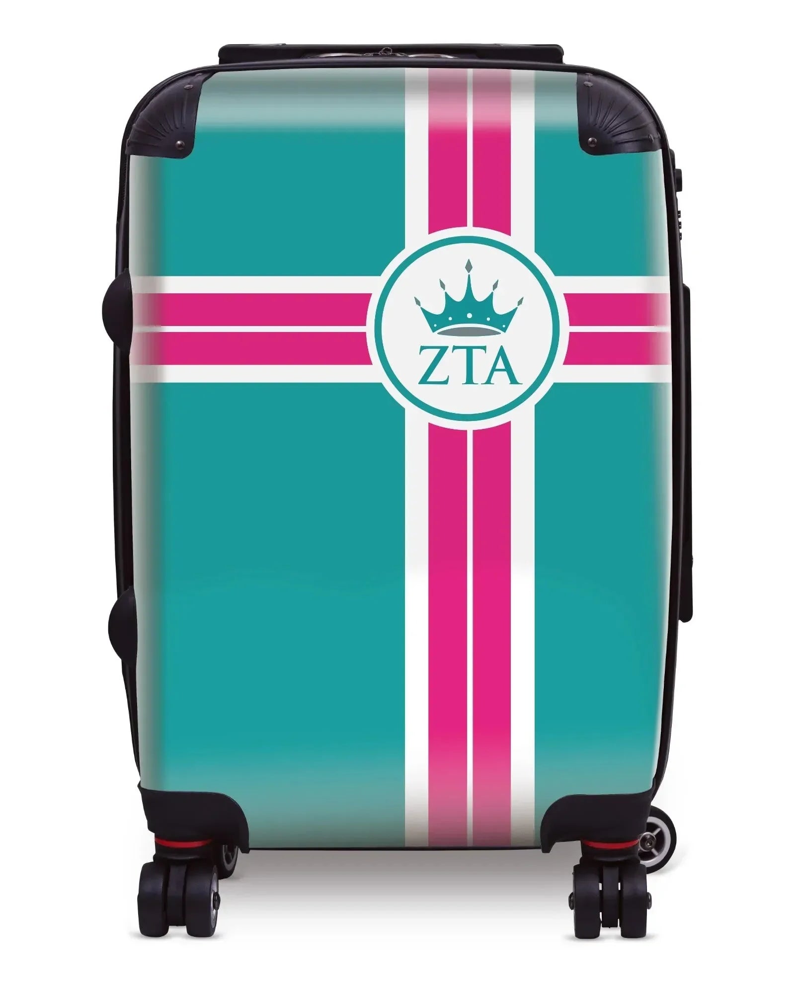 Zeta Tau Alpha Carry-on Suitcase - Cross Stripe Suitcases