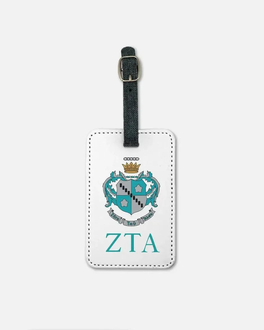 Zeta Tau Alpha Luggage Tag - Crest (Set of 2) Luggage Tags