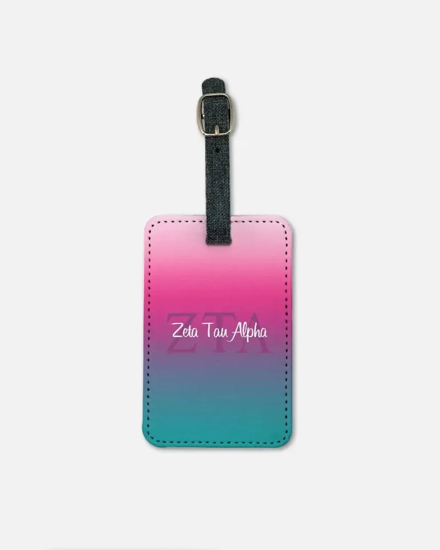 Zeta Tau Alpha Luggage Tag (Set of 2) - Gradient Luggage Tags
