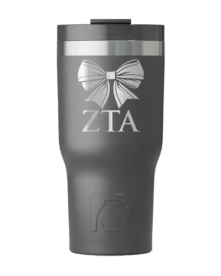 Zeta Tau Alpha RTIC 20 oz Essential Ceramic Lined Tumbler - Bow